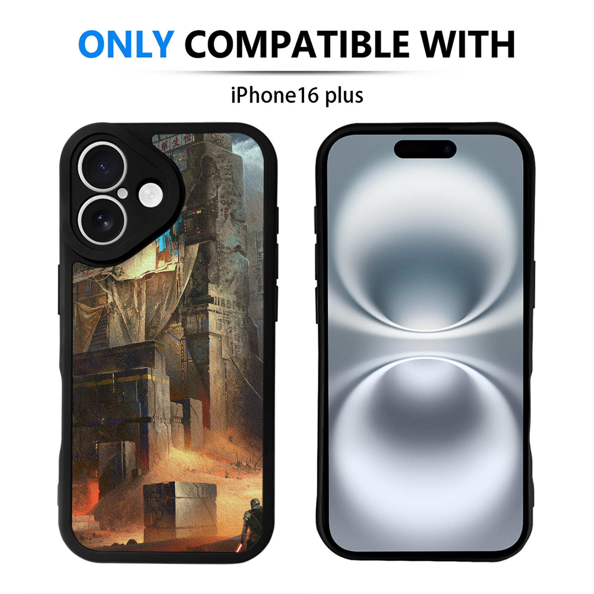 （画像用） スター・ウォーズ Star Wars 【iPhone 16シリーズ対応】シリコンスマホケース（レザー調） 材質：シリコン
